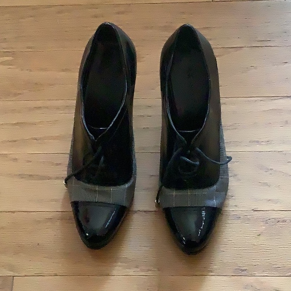 Anne Klein Black Patent Leather Heels